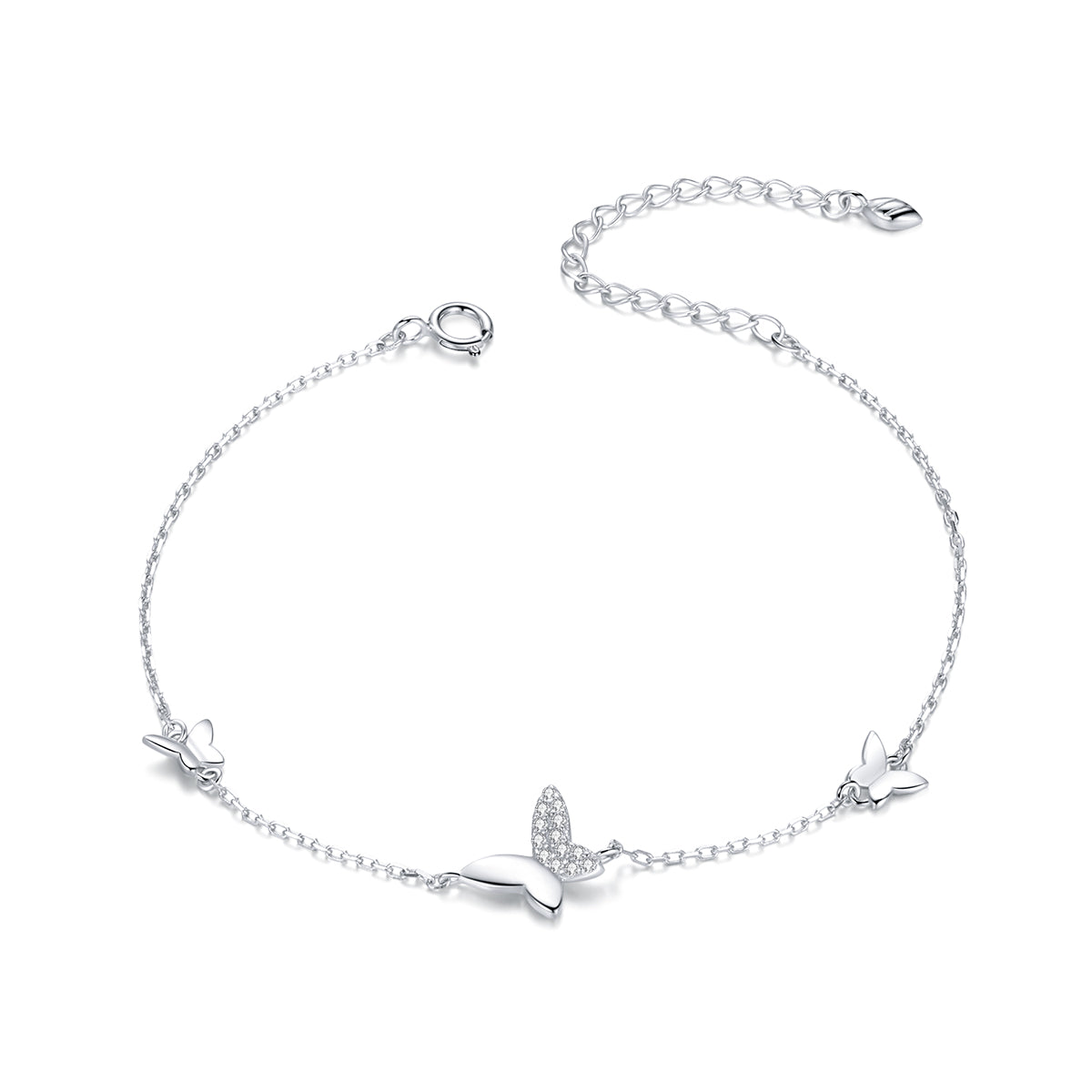 925 Sterling Silver Pavé Setting CZ Bracelet for Women