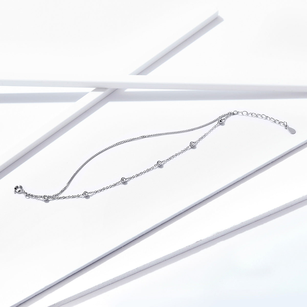 925 Sterling Silver Adjustable 19cm Bracelet for Women
