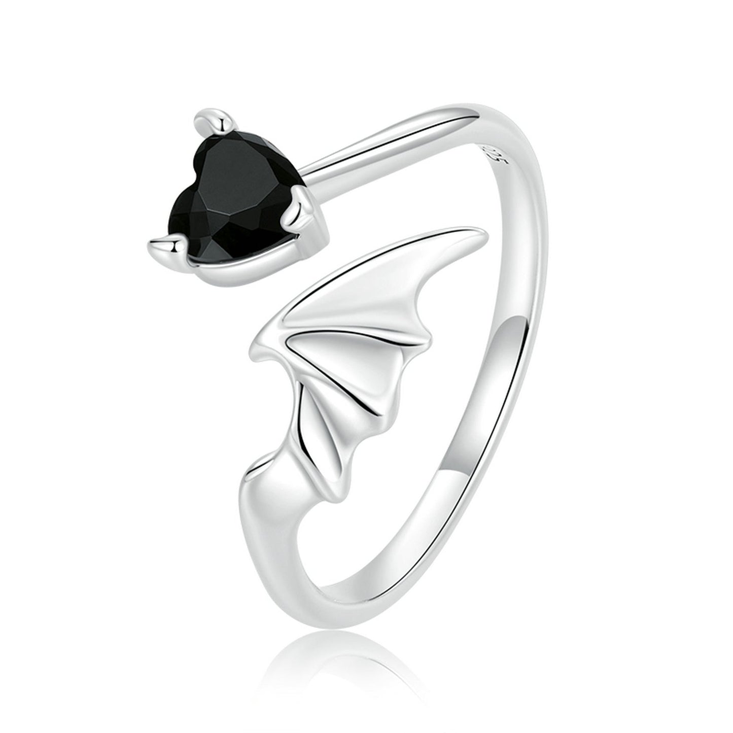925 Sterling Silver Oxidized Pavé Setting CZ Ring
