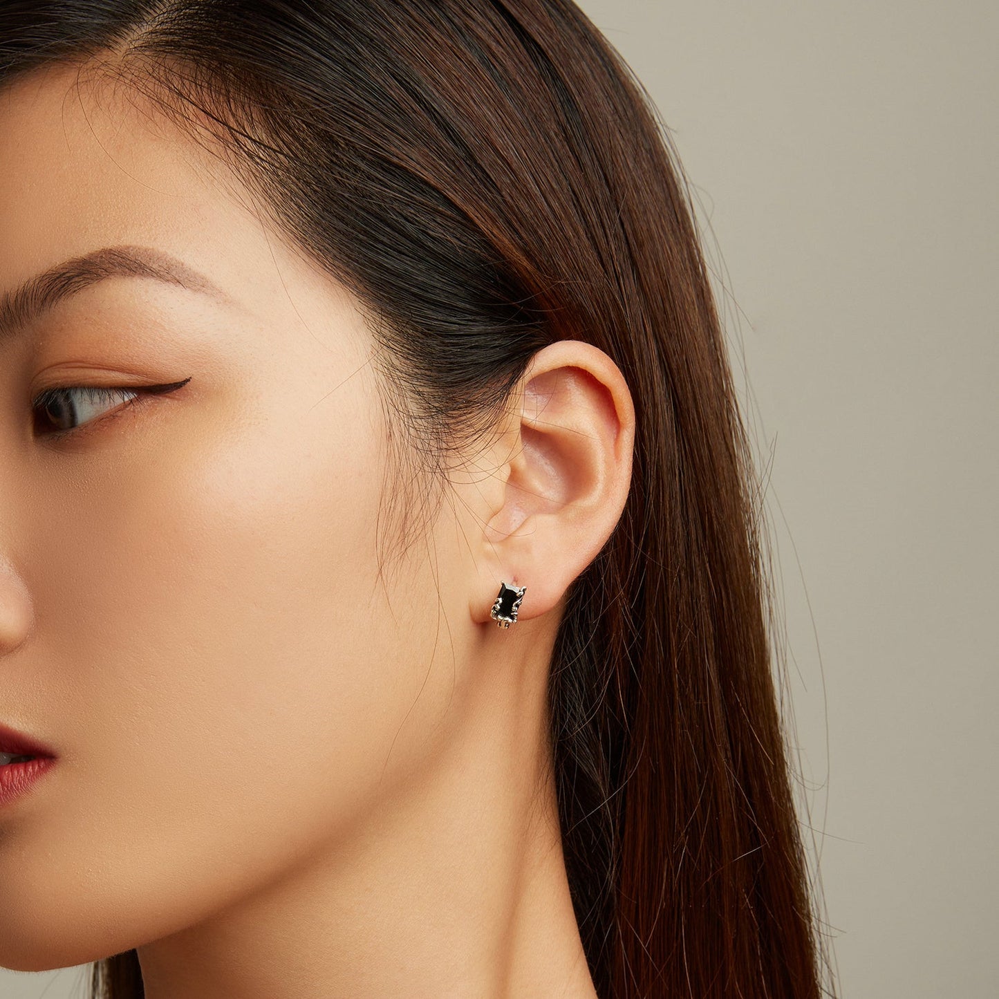 925 Sterling Silver Earrings with CZ and Oxidized Finish for Women