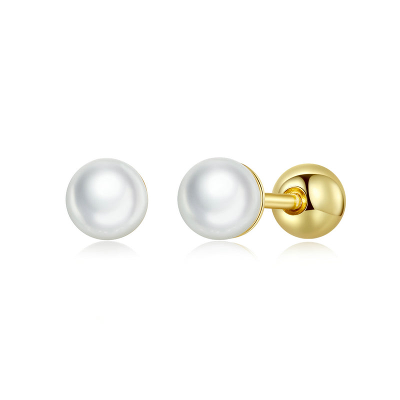 925 Sterling Silver Quality Shell Pearl Earrings for Women