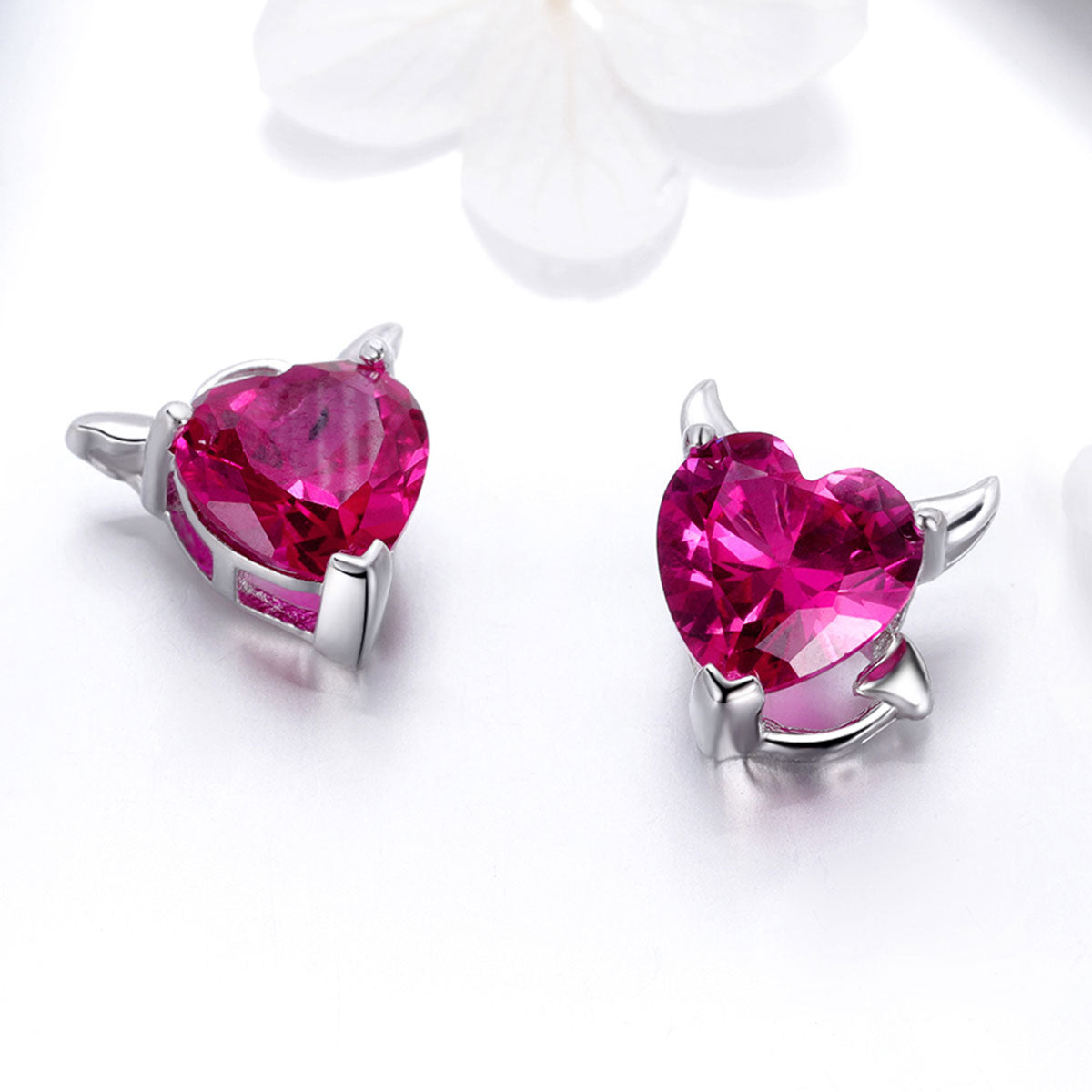 925 Sterling Silver Earrings with Pavé Setting CZ, 1*0.9cm for Women