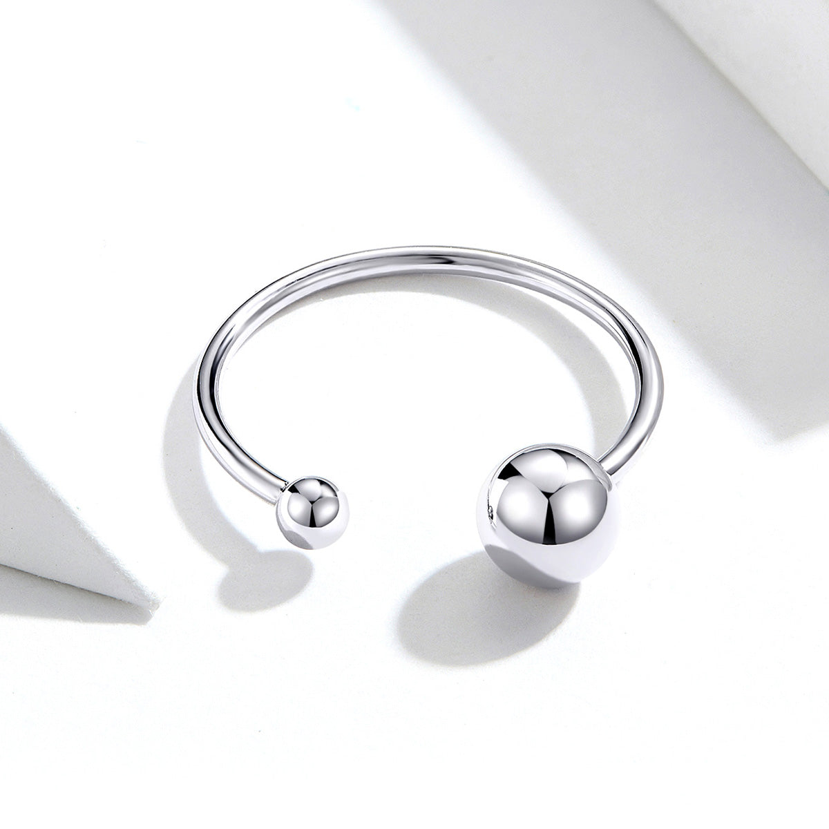 S925 Sterling Silver Plated Platinum Ring