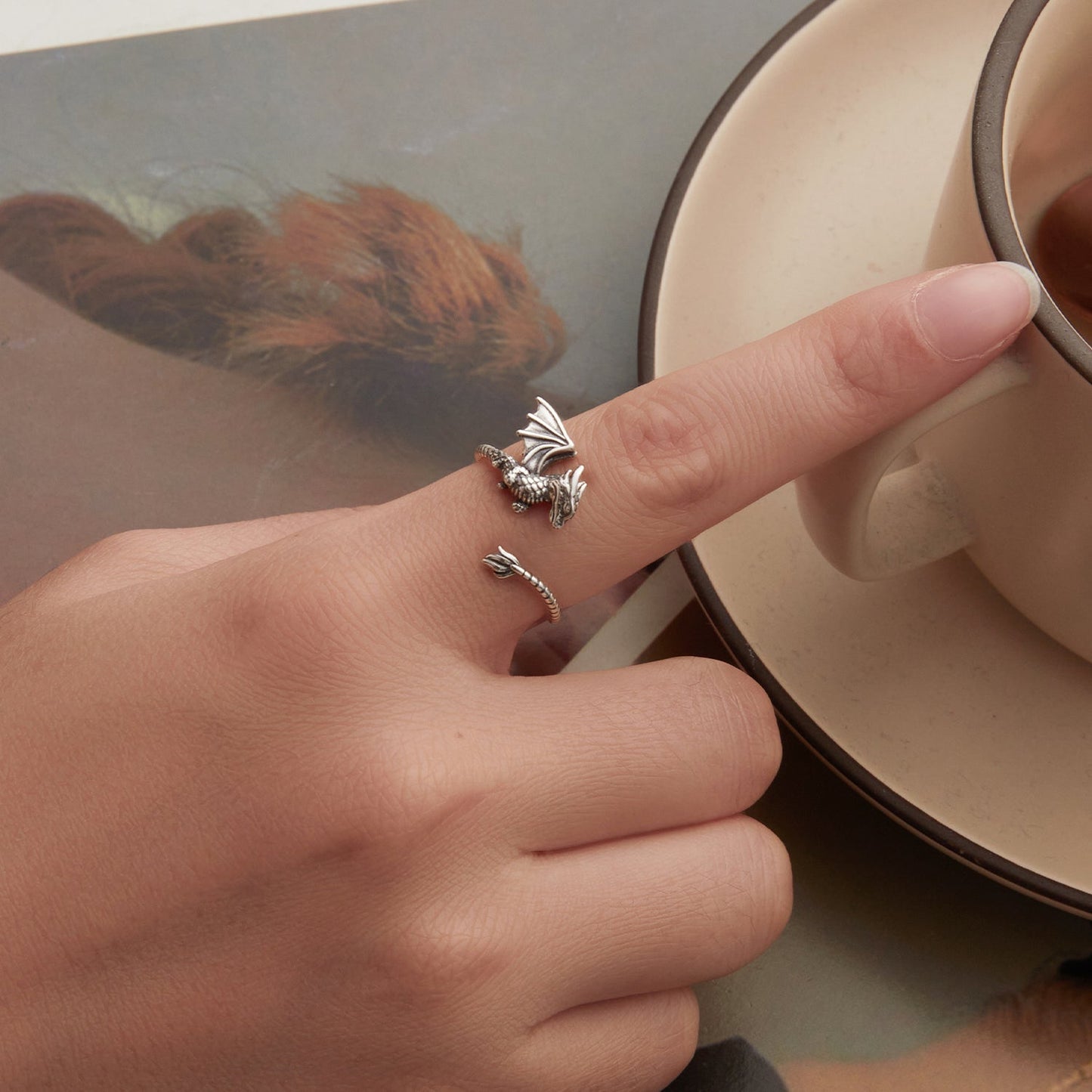 925 Sterling Silver Oxidized Rings for Women