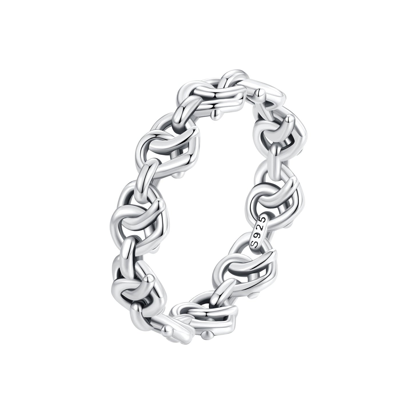 925 Sterling Silver Oxidized Ring - Size 6 for Women