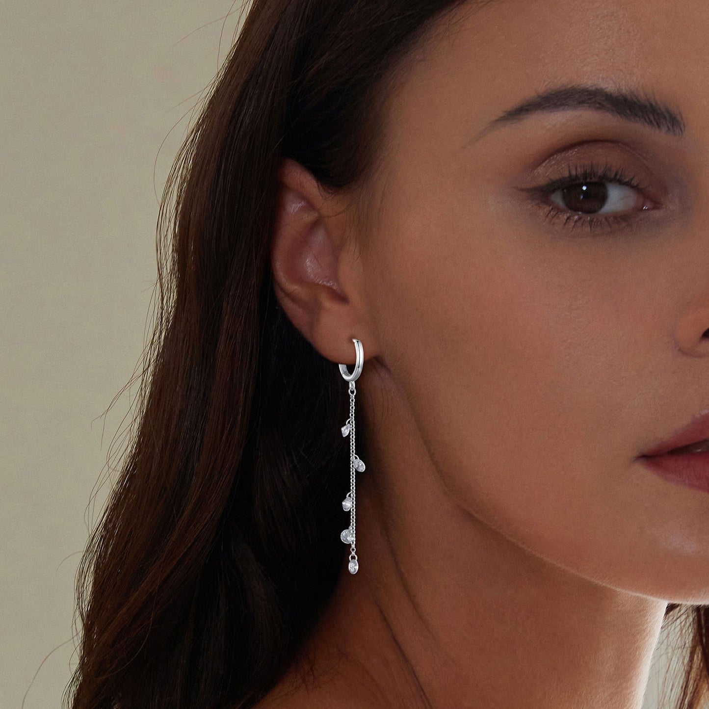 S925 Sterling Silver Pavé Setting CZ Earrings for Women