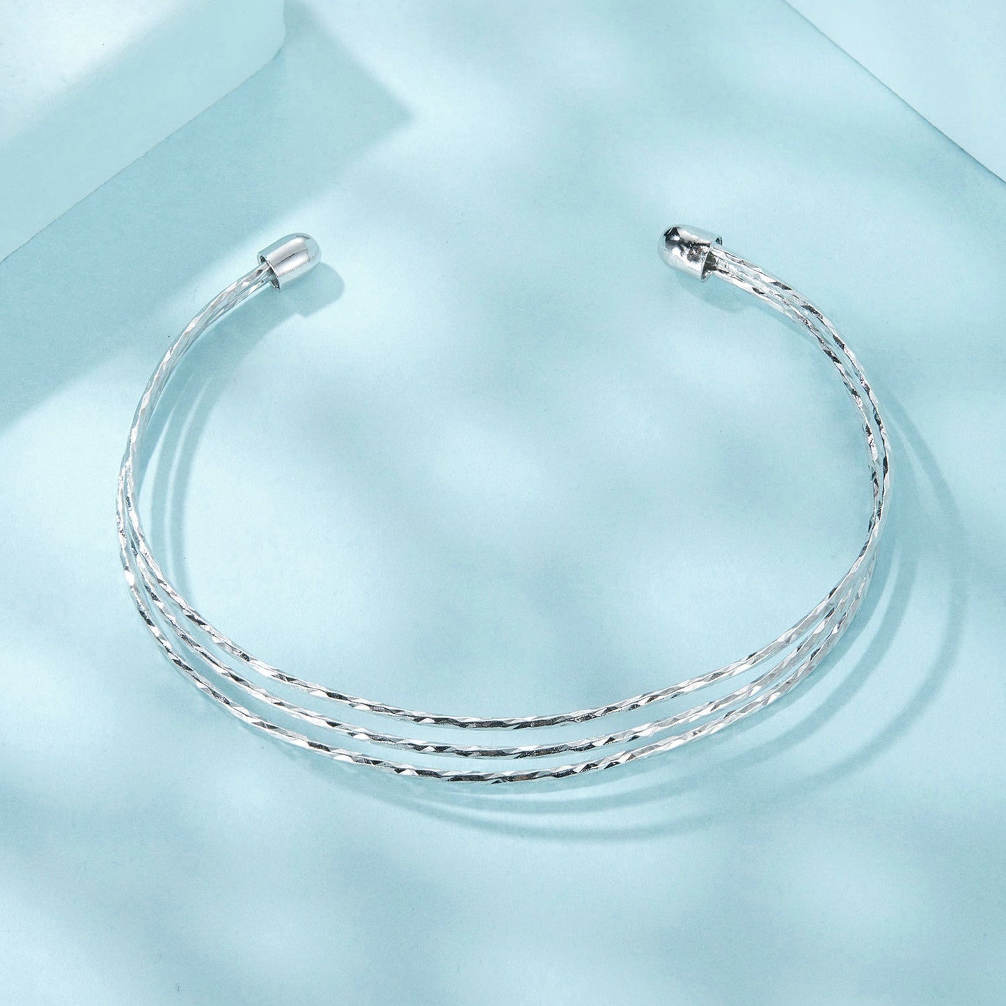 925 Sterling Silver White Gold Plated Bracelet for Women