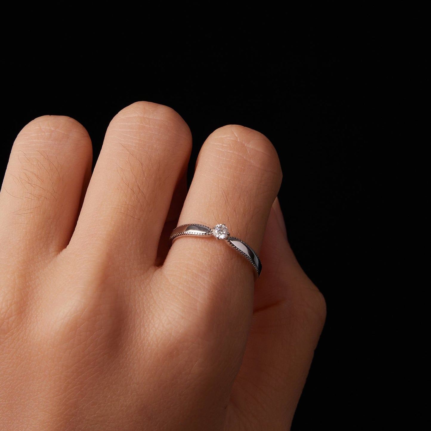 925 Sterling Silver Moissanite Ring Size 6 for Women