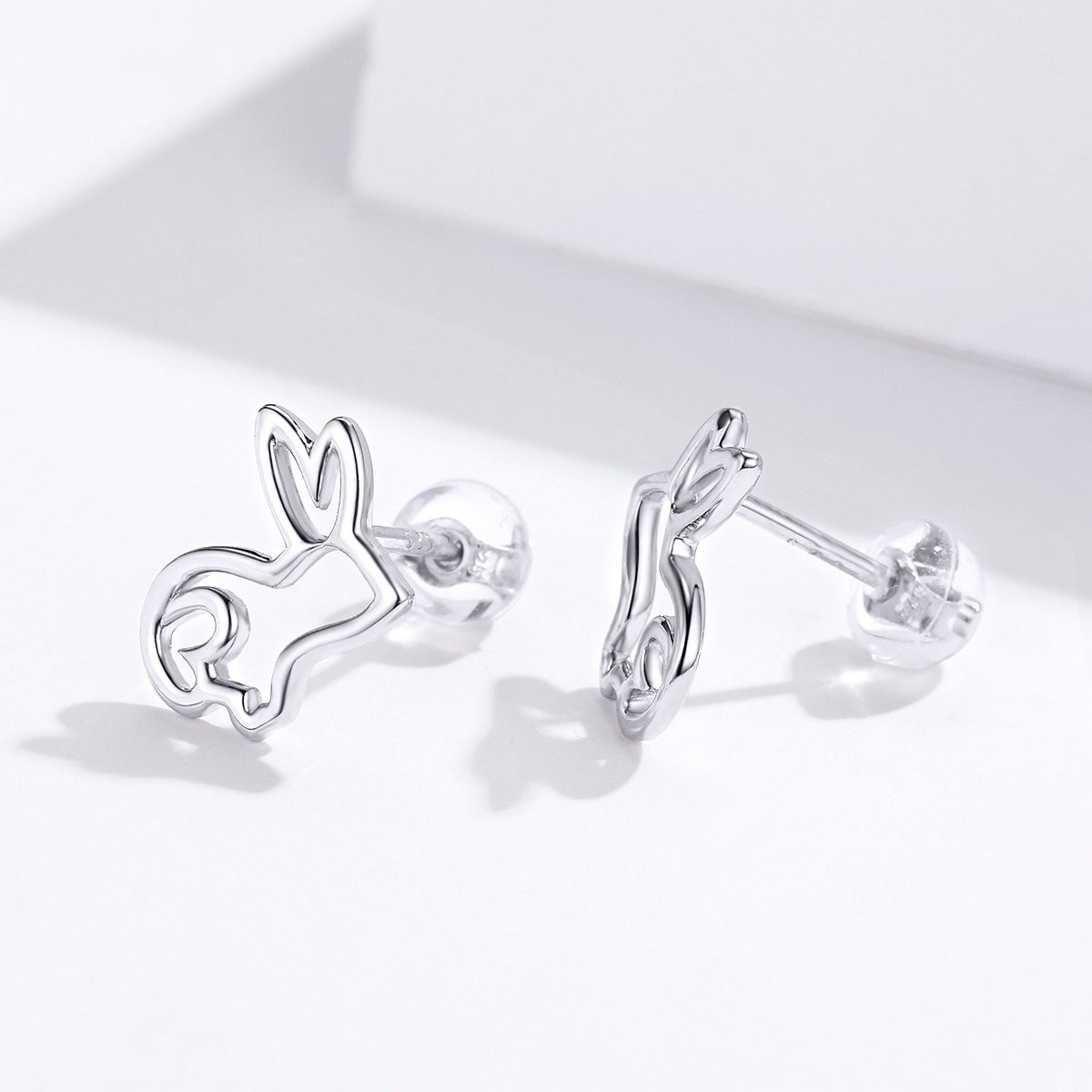 S925 Sterling Silver Plated Platinum Earrings