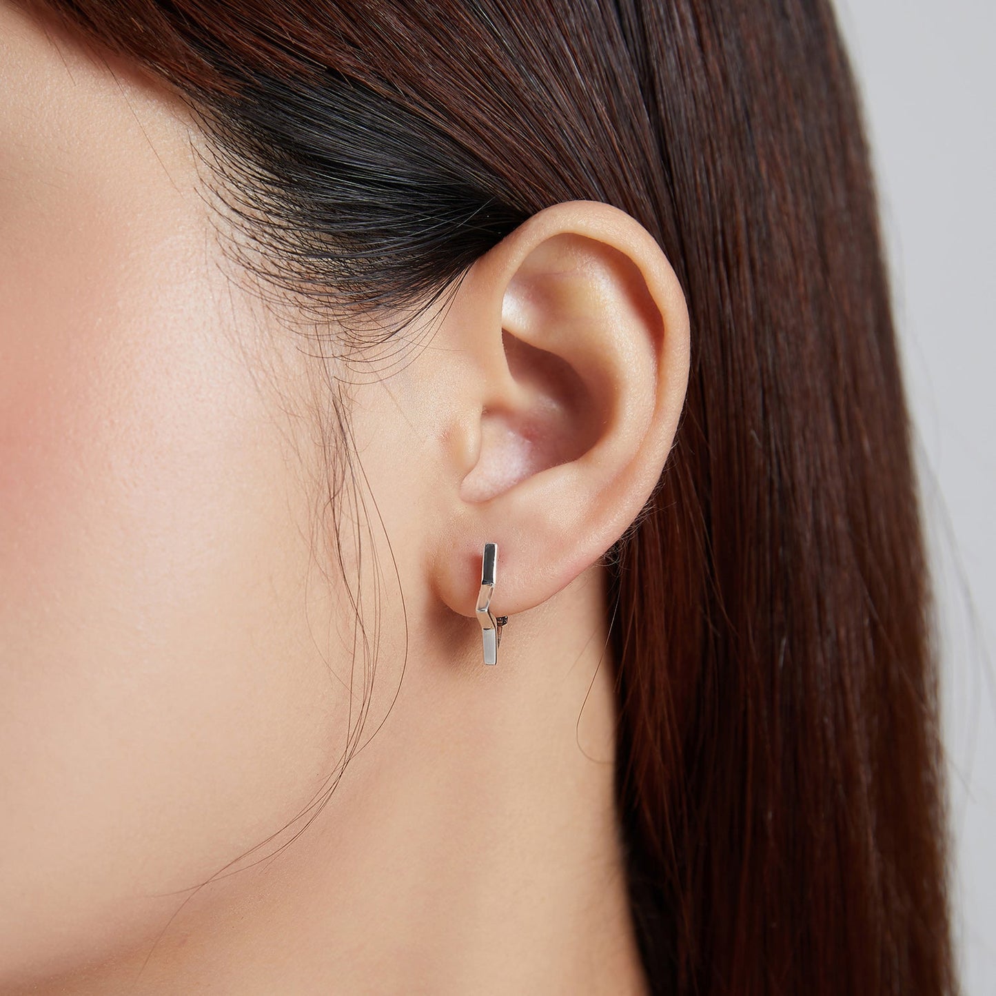 925 Sterling Silver Earrings 1.5cm x 1.7cm for Women