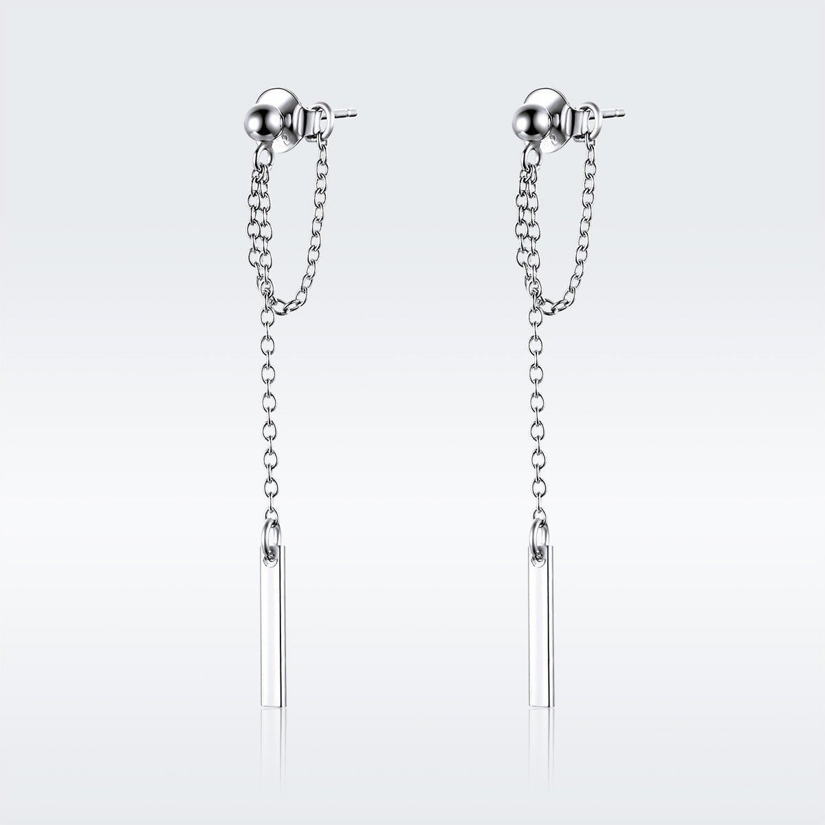 S925 Sterling Silver Plated Platinum Earrings for Women
