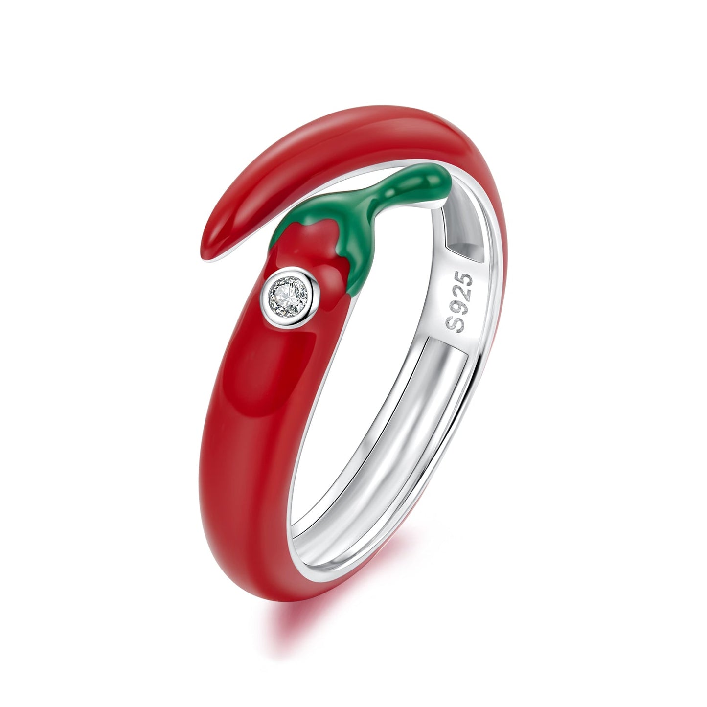 925 Sterling Silver White CZ Pavé Setting Ring for Women