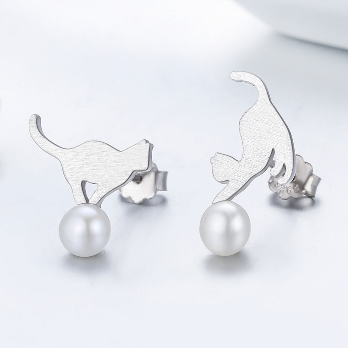 925 Sterling Silver Shell Pearl Earrings for Women