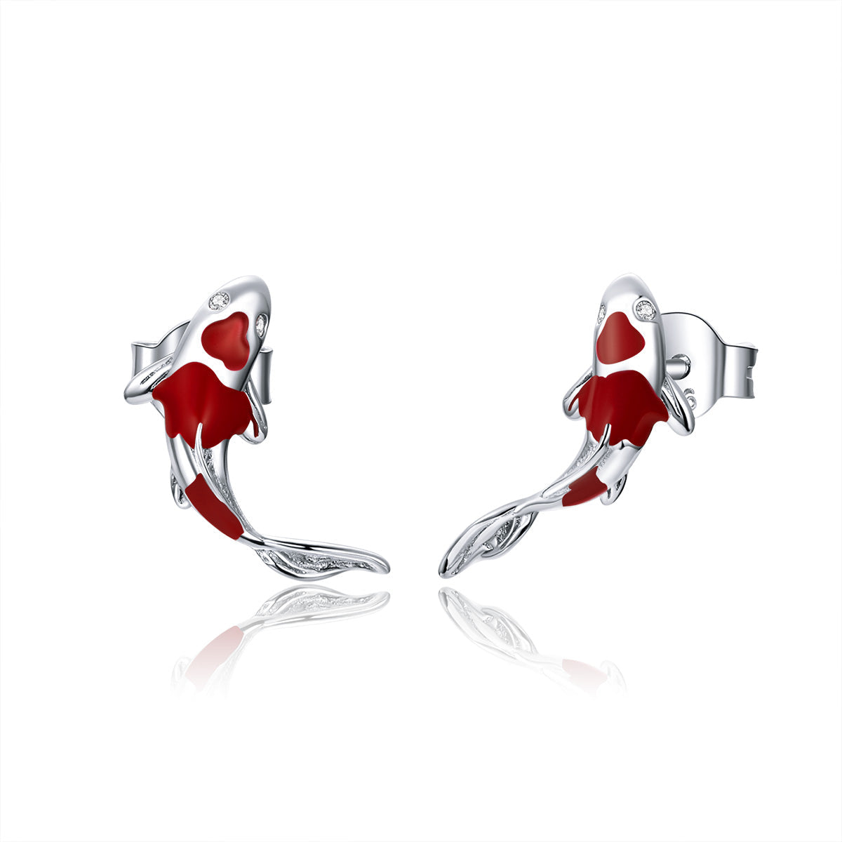925 Sterling Silver Plated Earrings with Pavé Setting CZ for Women