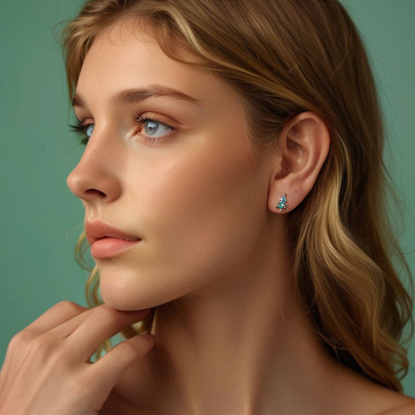 925 Sterling Silver Enamel Pavé CZ Earrings for Women