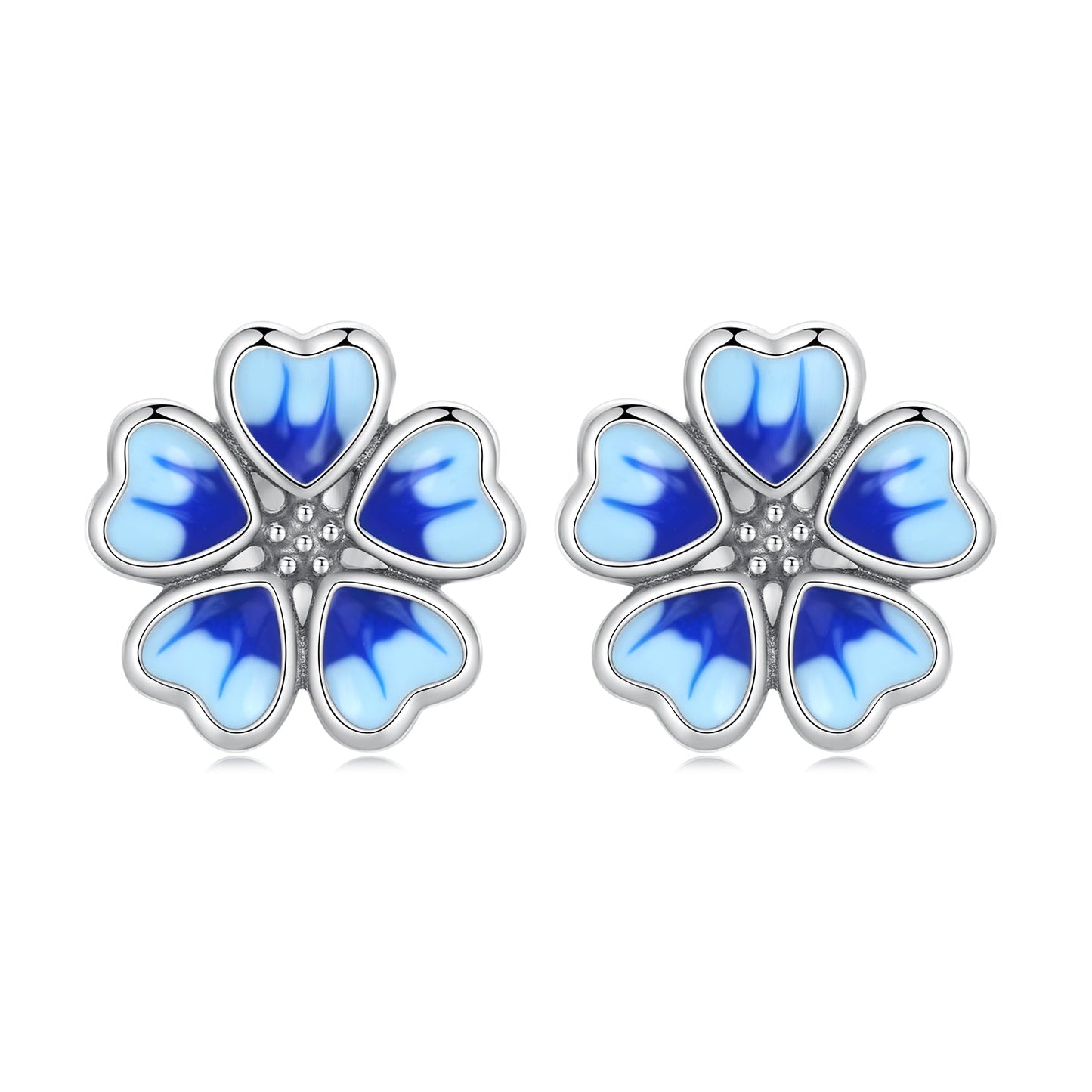 925 Sterling Silver Enamel Earrings for Women