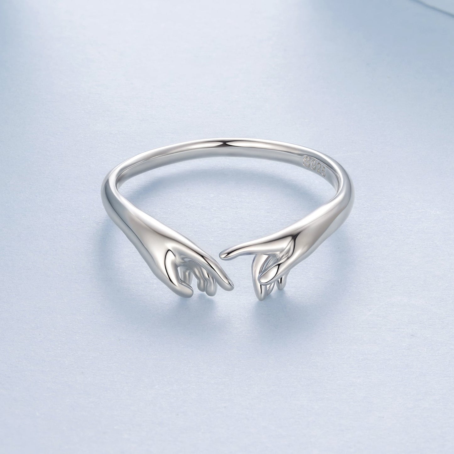 925 Sterling Silver Plated White Gold Ring for Women