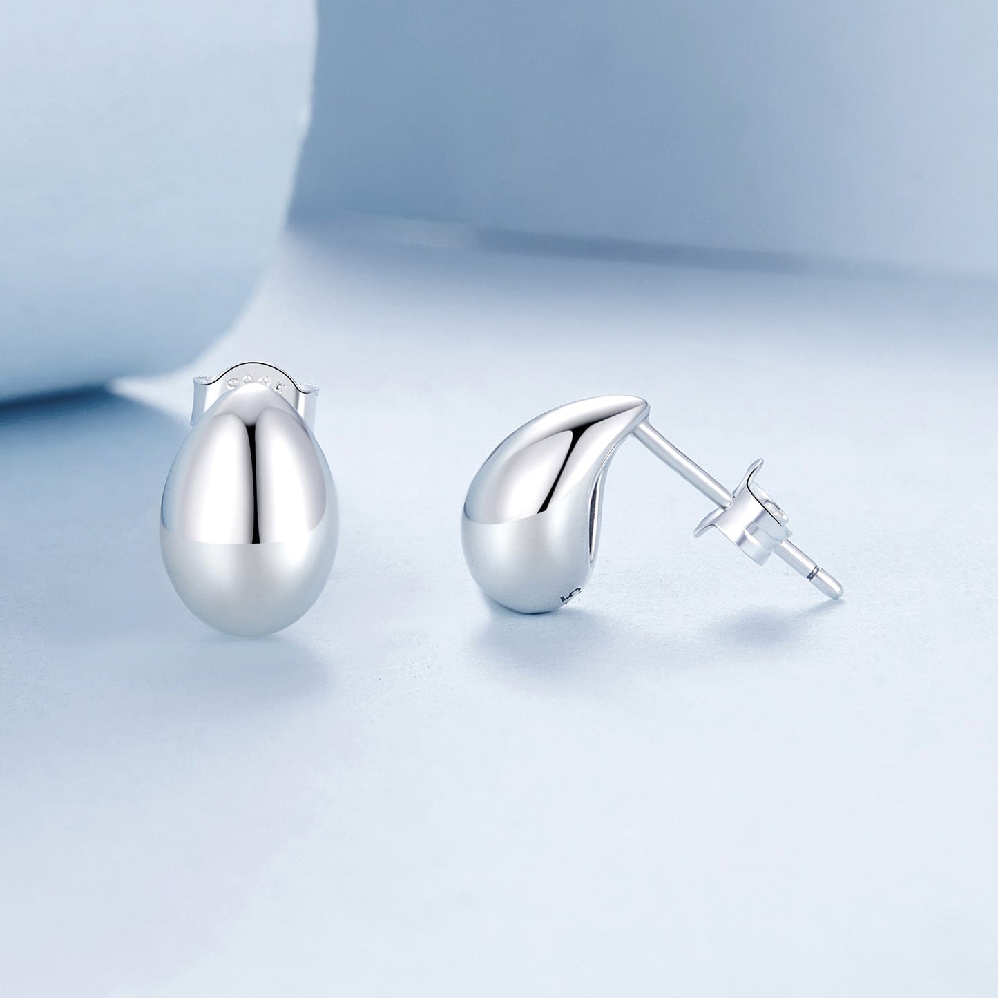 925 Sterling Silver Earrings 10x7mm with Oxidized Silver for Women