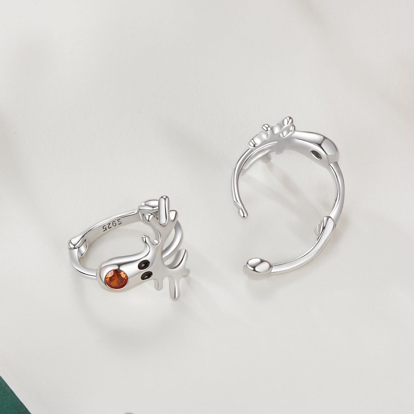 925 Sterling Silver White Gold Plated Pavé Set CZ Earrings for Women