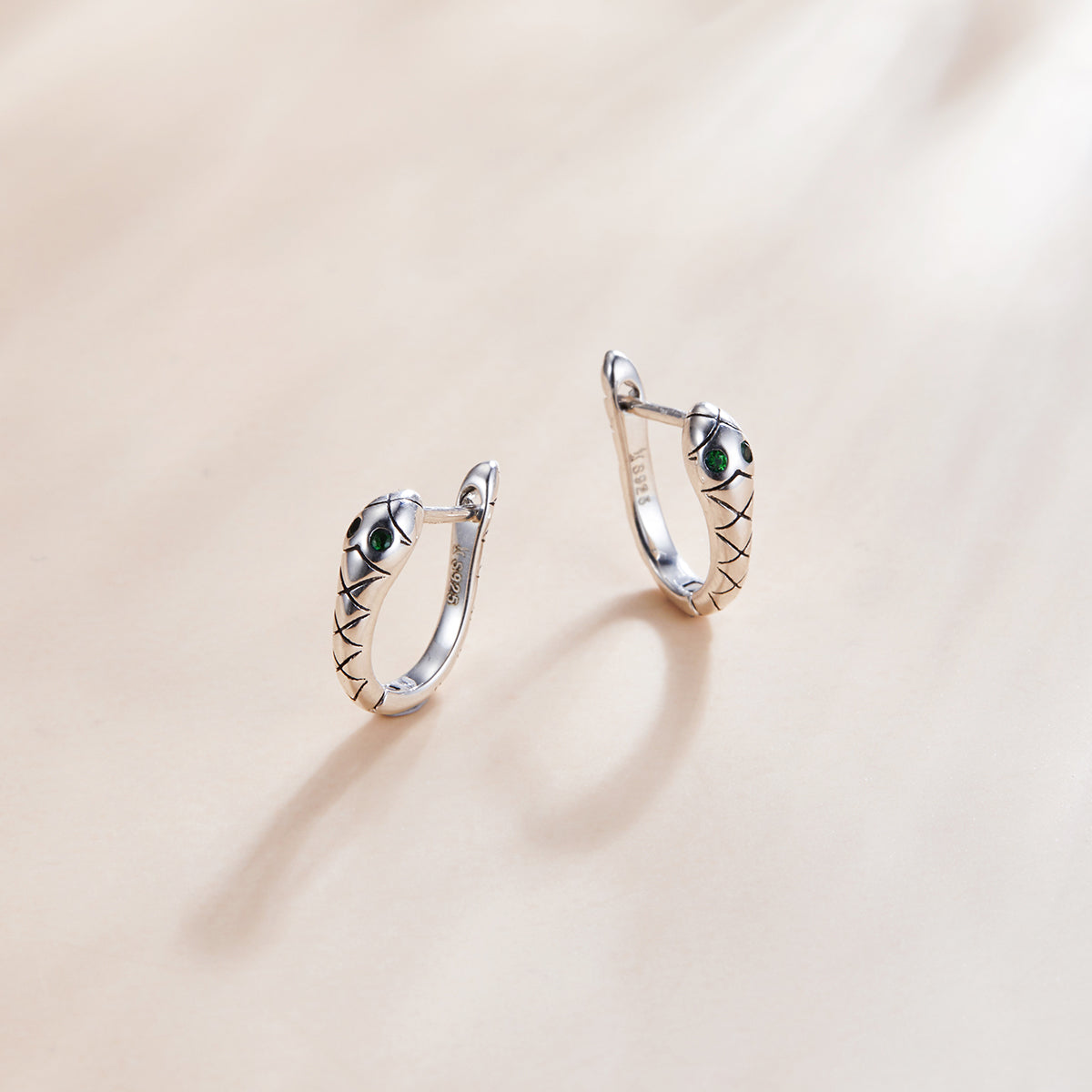 925 Sterling Silver Plated Platinum CZ Earrings for Women