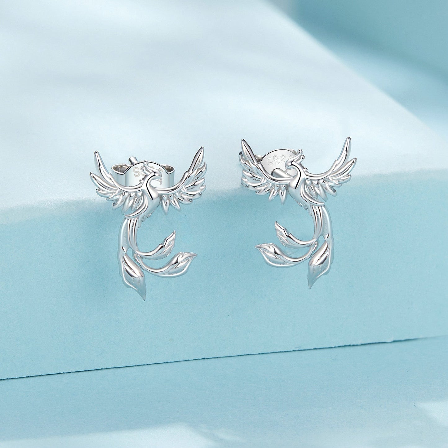 925 Sterling Silver Plated White Gold Earrings for Women