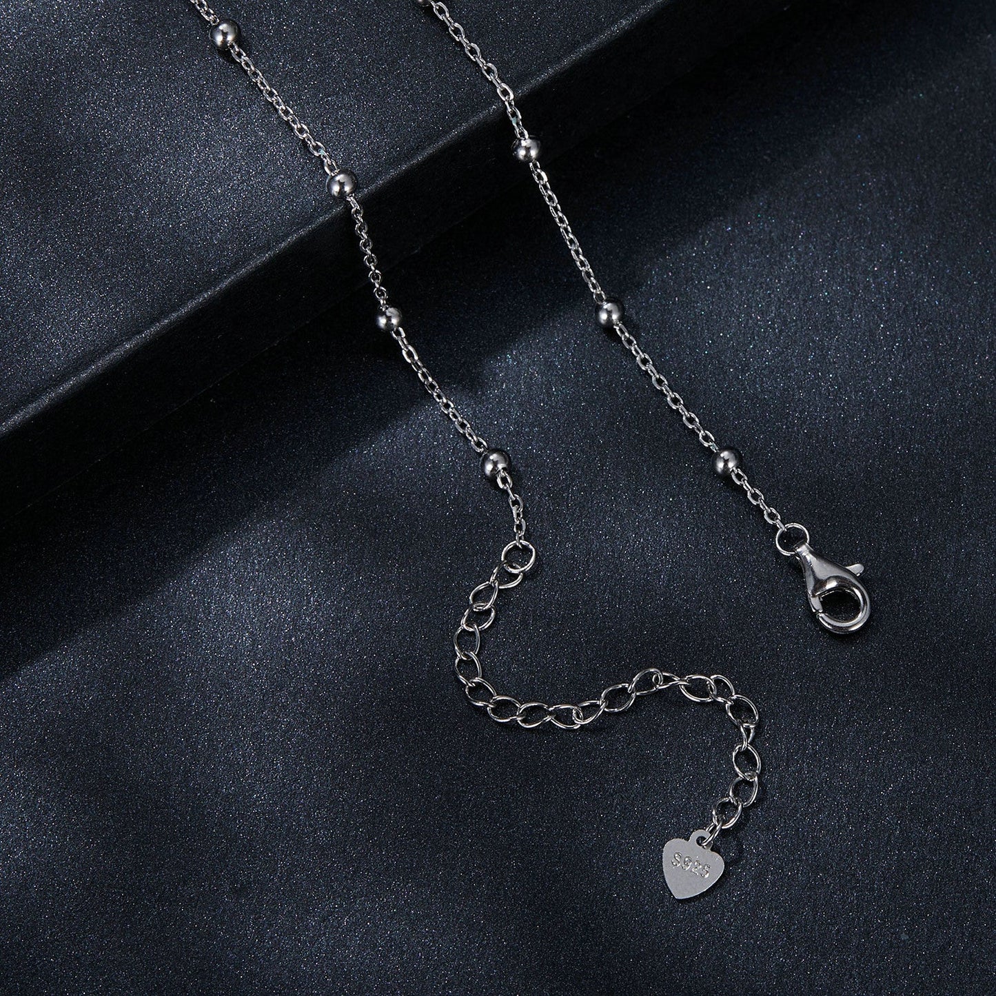 925 Sterling Silver 5mm Moissanite Necklace for Women