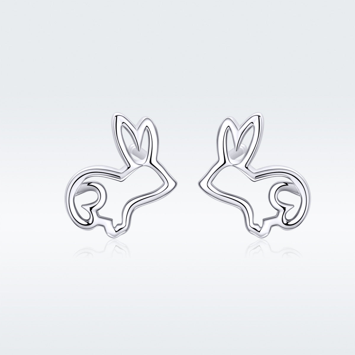 S925 Sterling Silver Plated Platinum Earrings