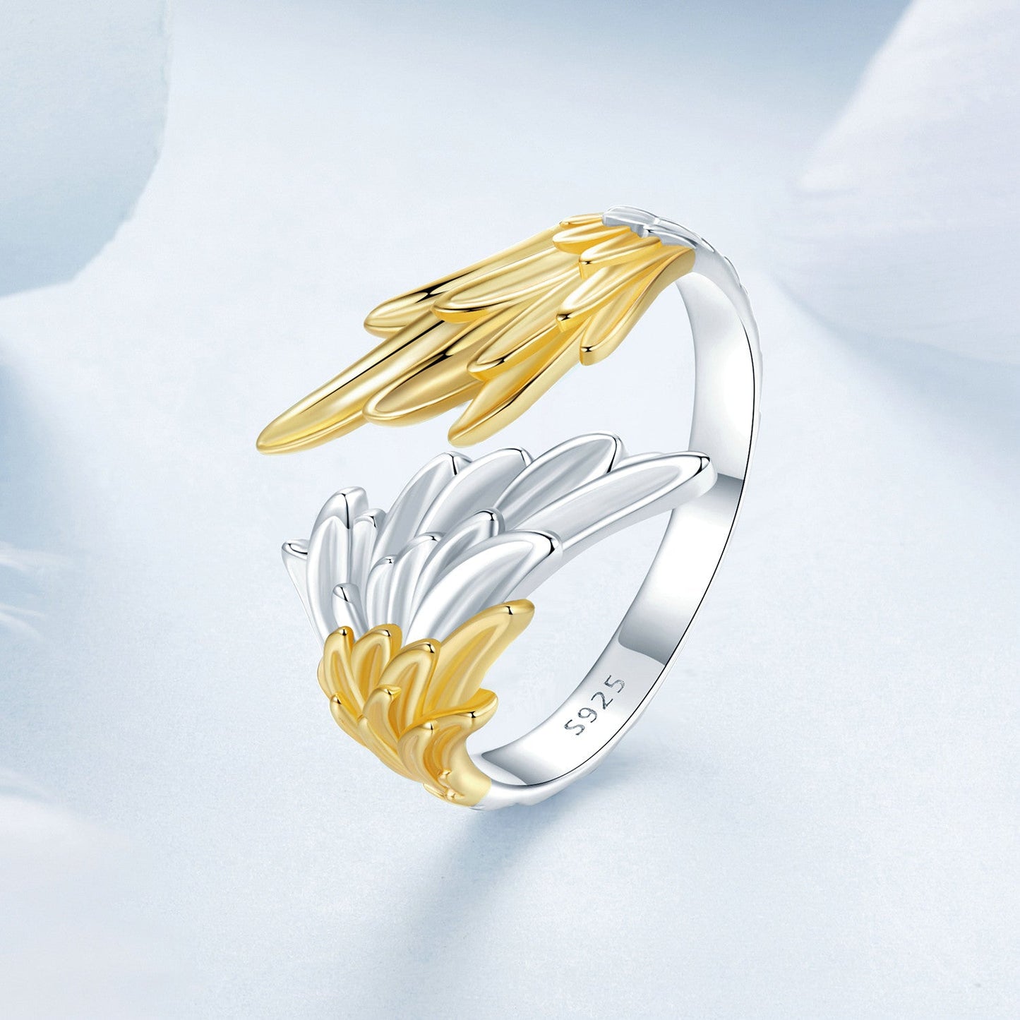 925 Sterling Silver White Gold Plated 0.31cm Ring for Women