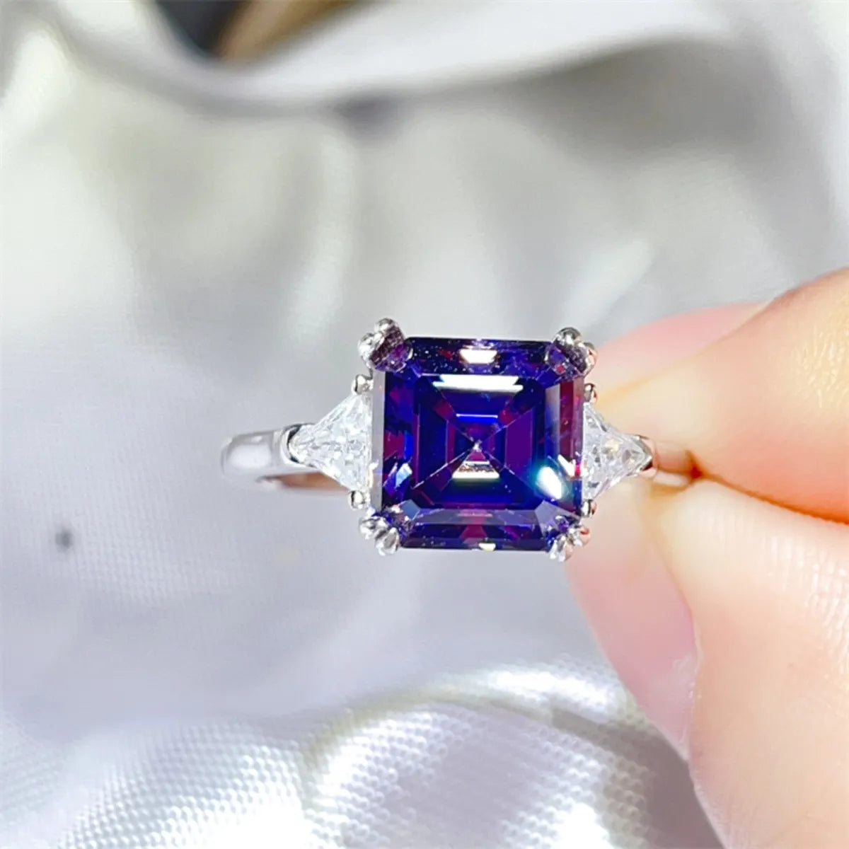 3 Carat Moissanite 925 Sterling Silver Ring
