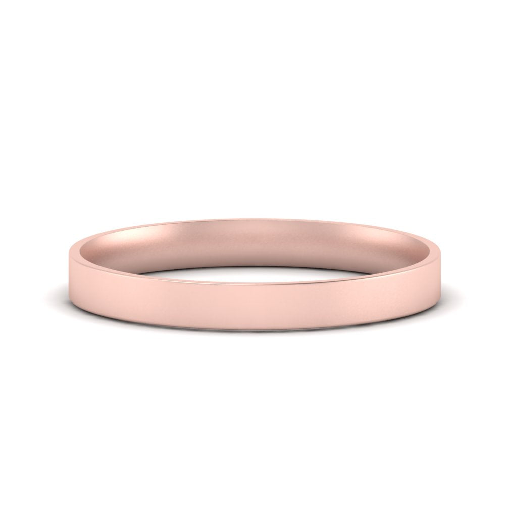 Light Weight Flat 4 mm Mens Wedding Band