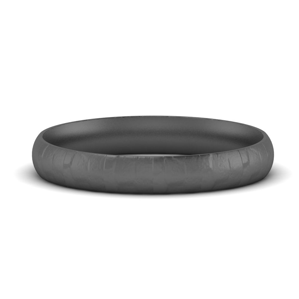 5 Mm Lightweight Rock Texture Mens Wedding Band