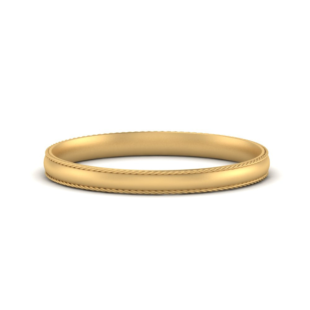 Rope Design Comfort Fit Mens Band
