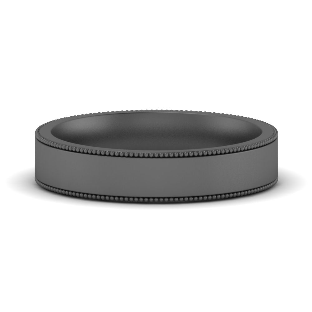4 mm Stepped Edge Comfort Fit Flat Mens Band