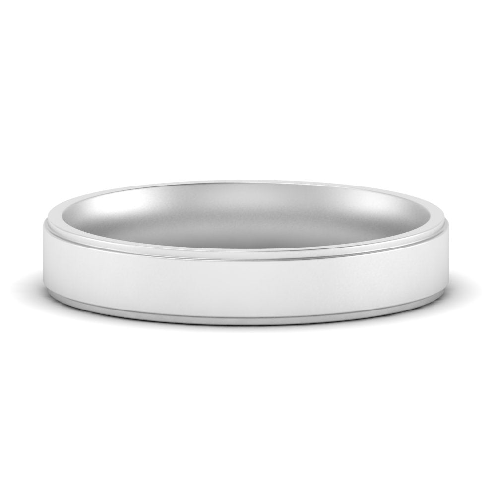 4 mm Steps Edge Comfort Fit Mens Band
