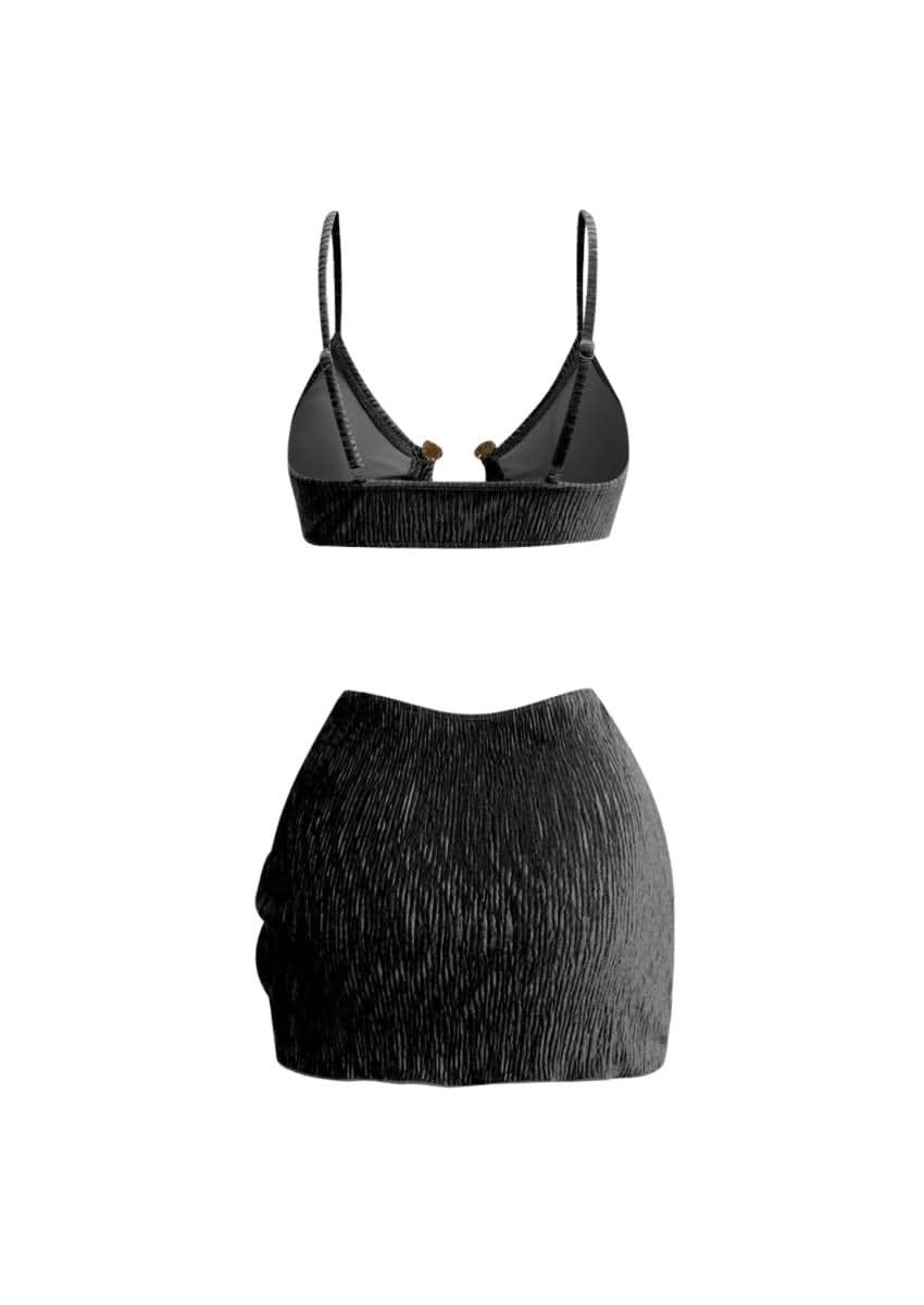 Summer Swimwear Three-Piece Set