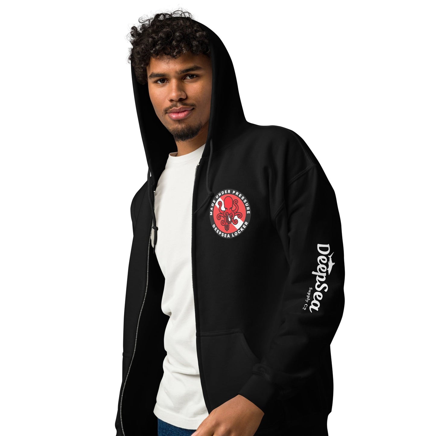 Diver Down. Unisex heavy blend zip hoodie