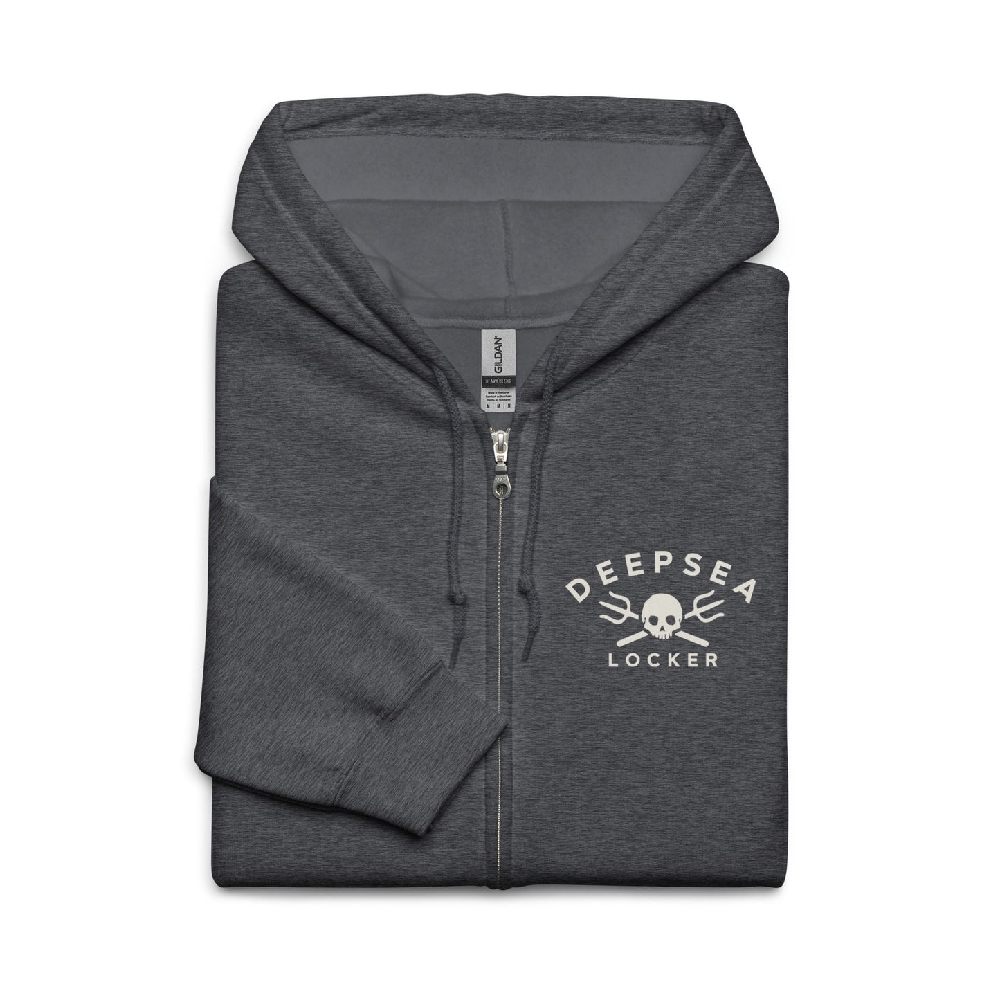 DEEPSEA Skull Trident Unisex heavy blend zip hoodie